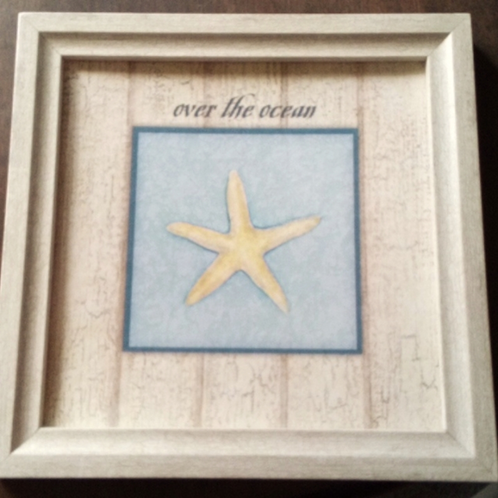 Roma Downey Home Interiors "over the ocean" Starfish Framed Print